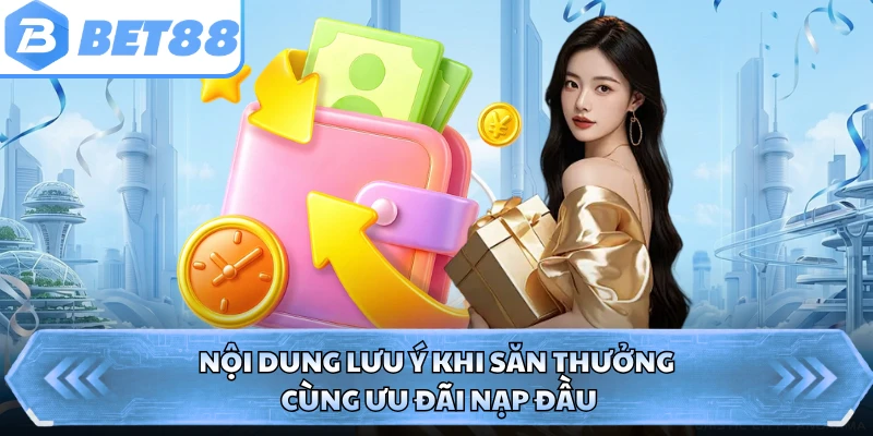 Nội dung lưu ý khi săn thưởng cùng ưu đãi nạp đầu
